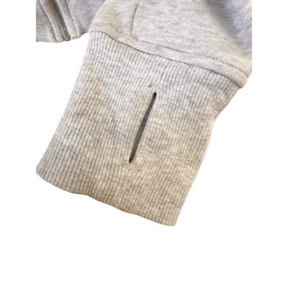 Lululemon Scuba Hoodie Cotton Full Zip Fleece in "Heathered Vapor" Gray Size 6 - Picture 12 of 14